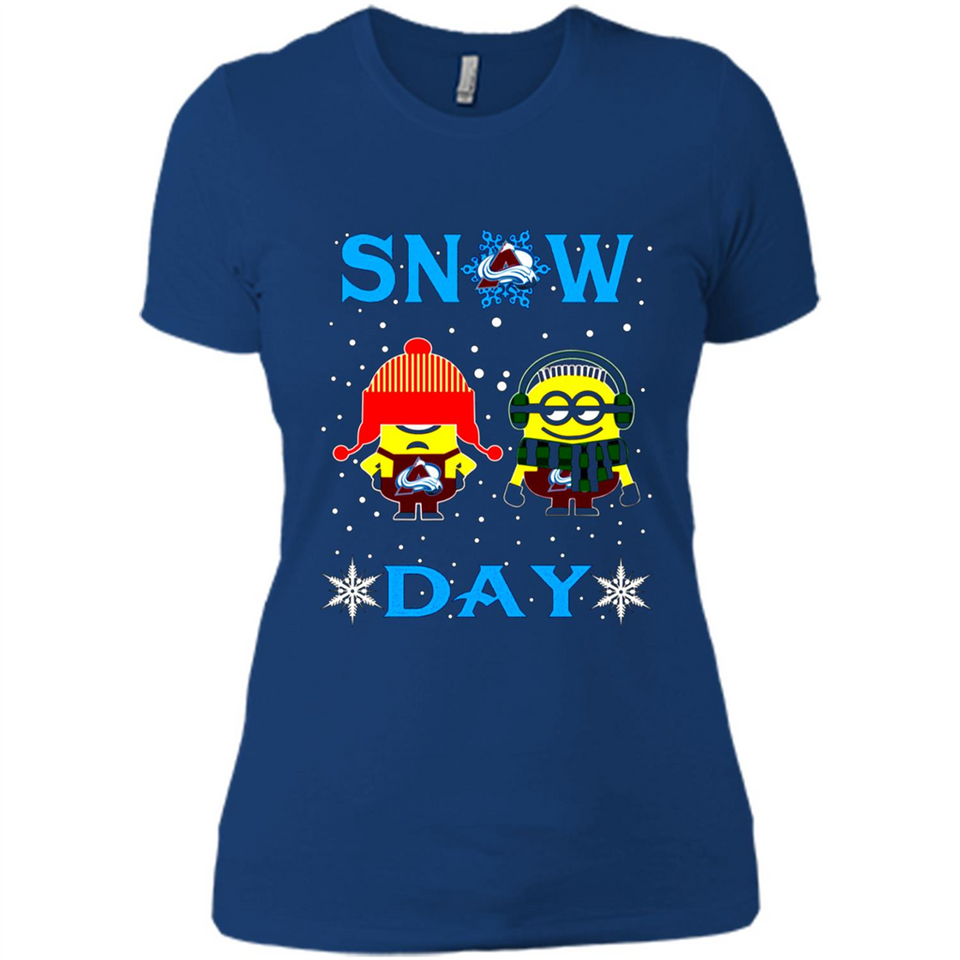 Snow Day Shirt For Colorado Avalanche Vs Minion Fans pingpong