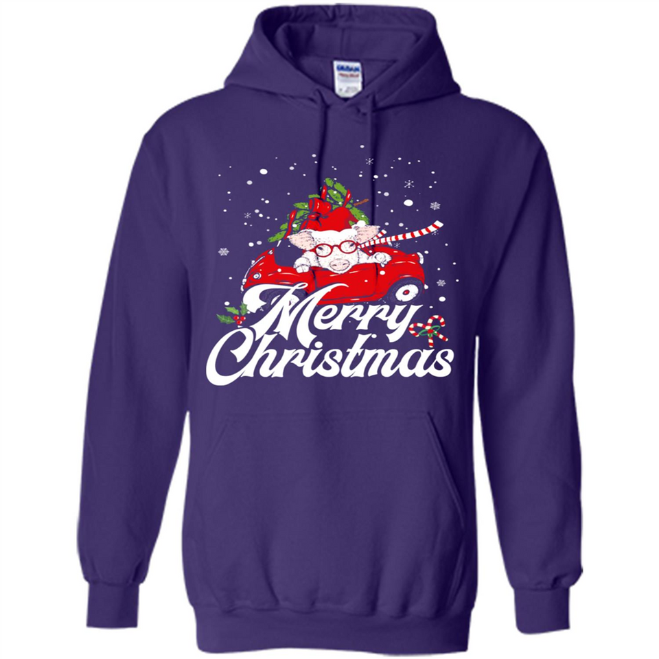Merry Christmas Pig s - Hoodie