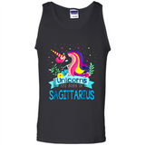 Unicorns are born in Sagittarius Birthday Rainbow Custom Ultra Cotton