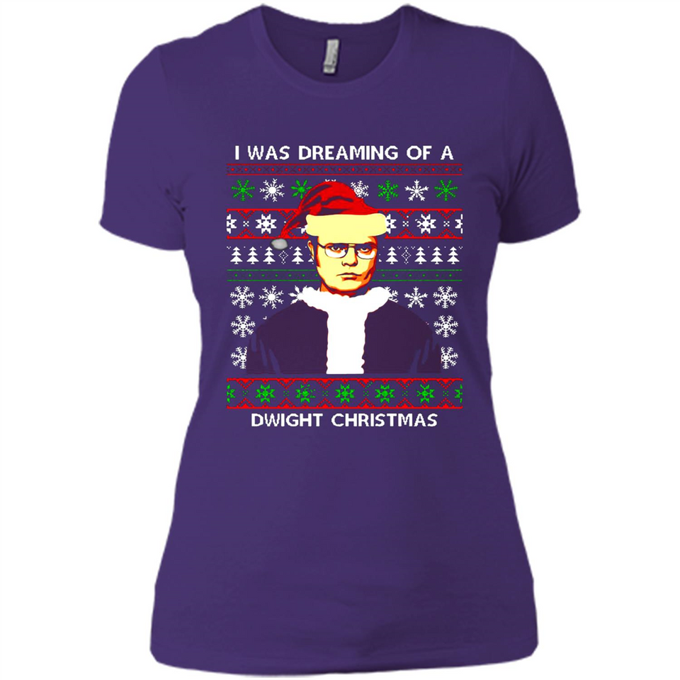 I'm dreaming of a Dwight Christmas sweatshirt - Ladies' Boyfriend T-Shirt