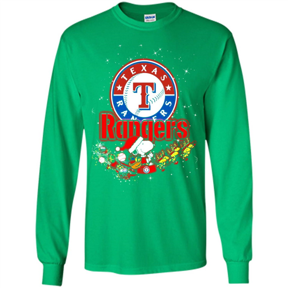 Snoopy Christmas Texas Rangers - Long Sleeve T-Shirt