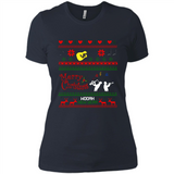 Music Ugly Christmas SweatShirt - Ladies' Boyfriend T-Shirt