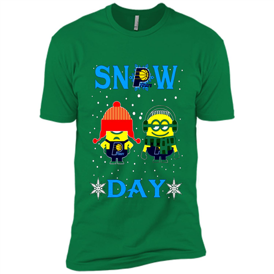 Snow Day Shirt For Indiana Pacers Vs Minion Fans pingpong