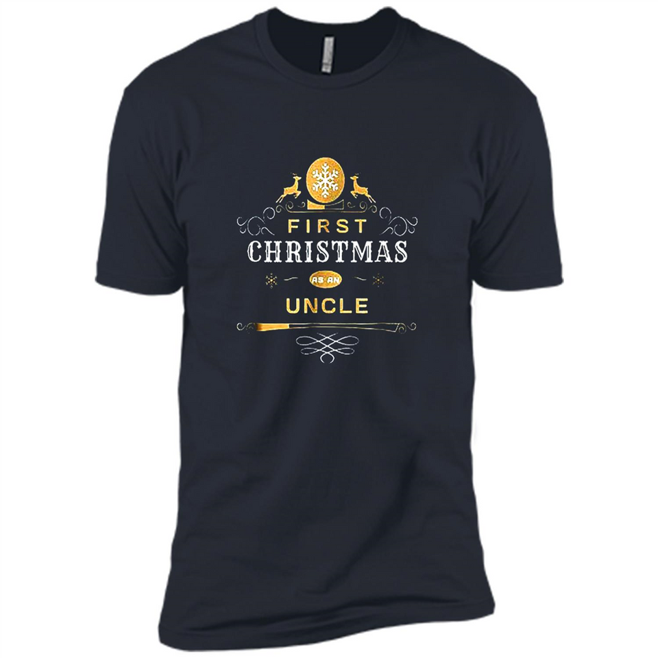 First Christmas as a Uncle - Christmas Family - Premium Short Sleeve T-Shirt