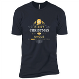 First Christmas as a Uncle - Christmas Family - Premium Short Sleeve T-Shirt