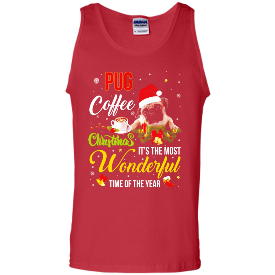 Pug Coffee Wonderful Christmas
