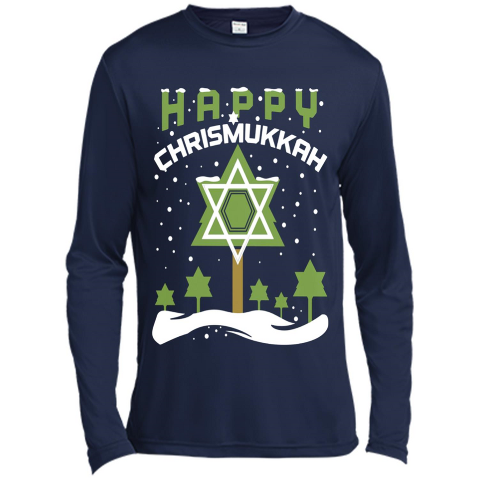 Happy Chrismukkah - Canvas Long Sleeve T-Shirt