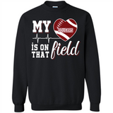 Washington State Cougars Football My Heart is on that Field - Sweatshirt