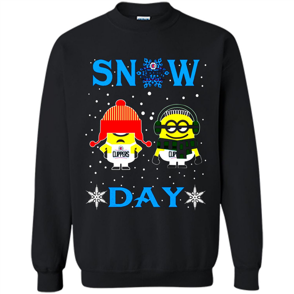 Snow Day Shirt For La Clippers Vs Minion Fans pingpong