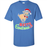 Christmas Merry Goatmas Goat Shirt Santa Hat - Shirt