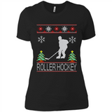 roller hockey Christmas ugly