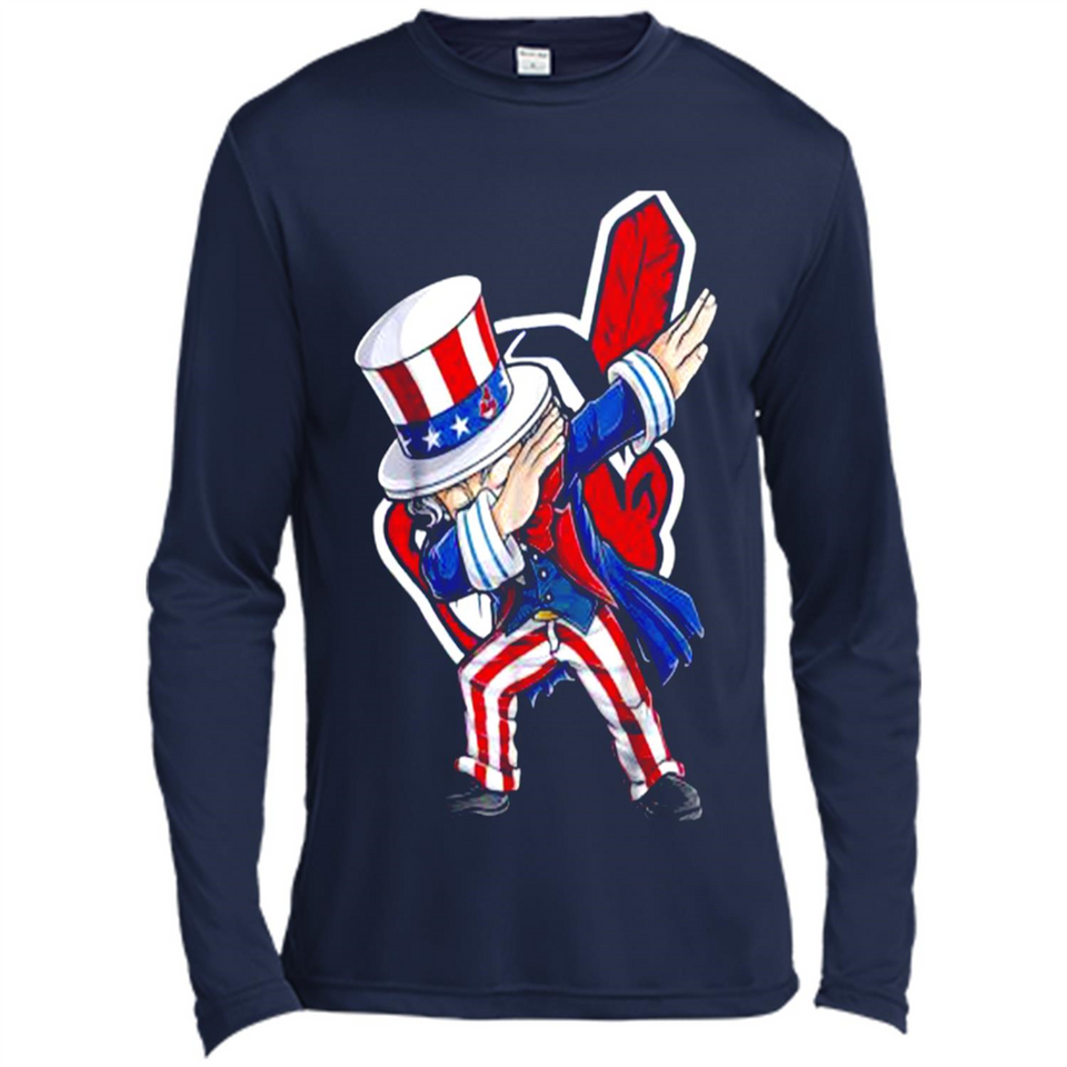 MLB CLEVELAND INDIANS UNCLE SAM DABBING INDEPENDENCE DAY