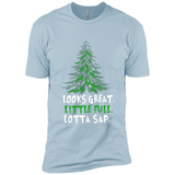 Looks Great Little Full Lotta Sap Funny Christmas Mug PINGPONG - Premium Short Sleeve T-Shirt