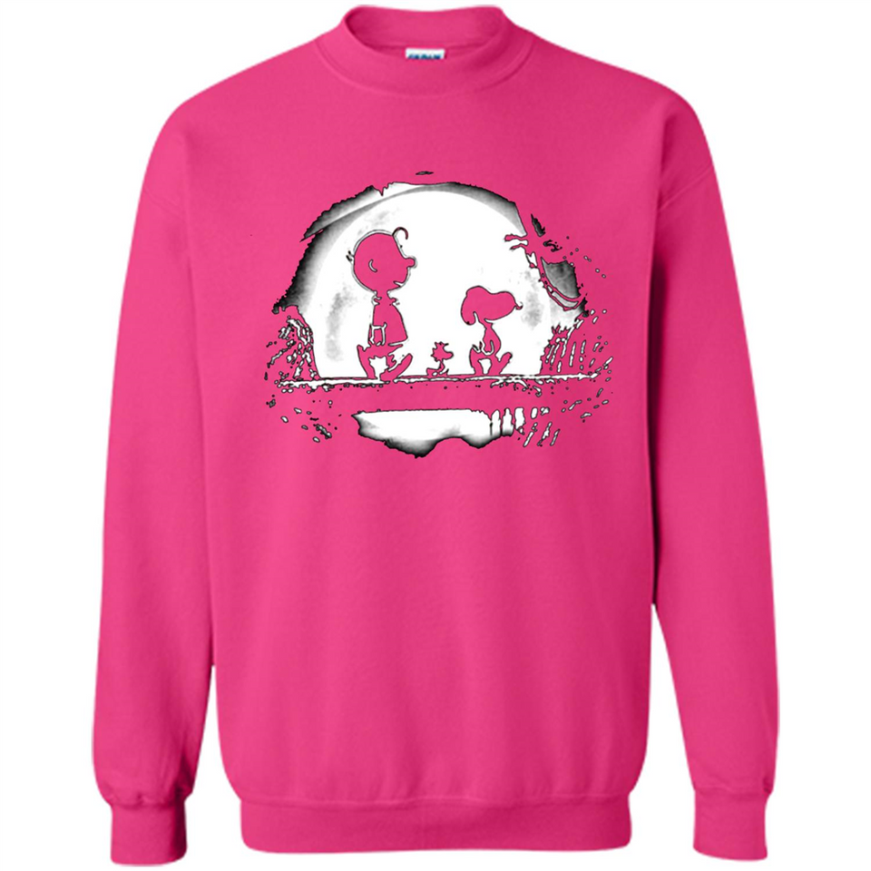 Snoopy The Peanuts Walking To The Moon