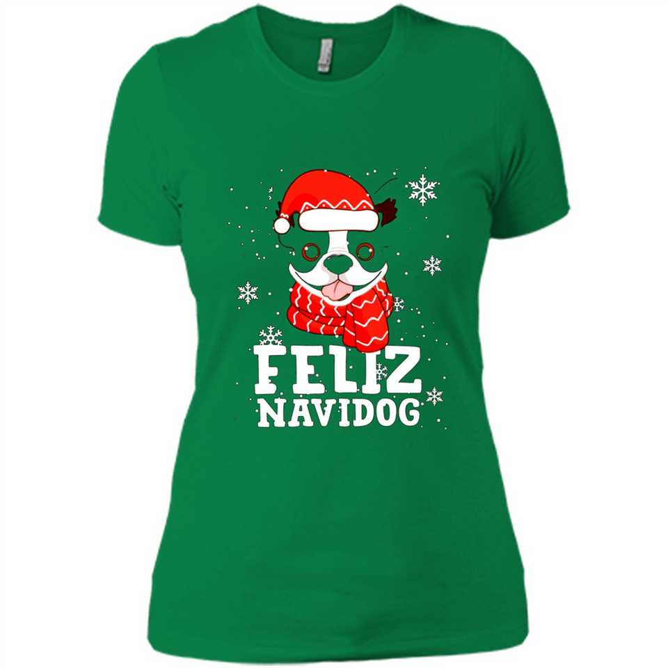 Feliz Navidog Boston Terrier Dog Ugly Xmas Sweater PING PONG