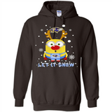 Minion Baltimore Ravens Ugly Christmas Sweater Let it Snow - Hoodie