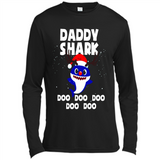 Daddy Shark Costume Reindeer Funny Christmas T-Shirt - Canvas Long Sleeve T-Shirt