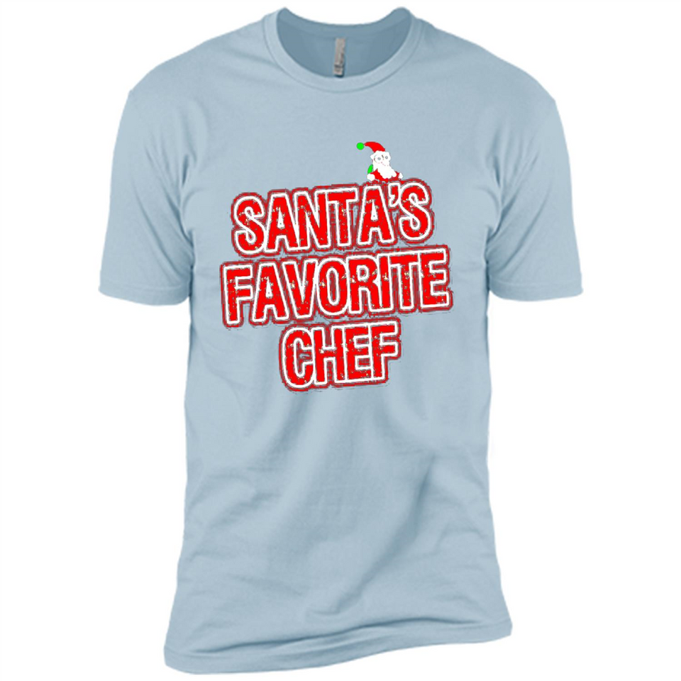 Funny Christmas Clothes - Santas Favorite Chef - Premium Short Sleeve T-Shirt