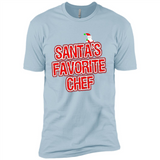 Funny Christmas Clothes - Santas Favorite Chef - Premium Short Sleeve T-Shirt
