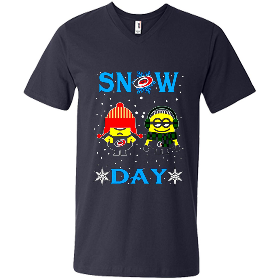 Snow Day Shirt For Carolina Hurricanes Vs Minion Fans pingpong