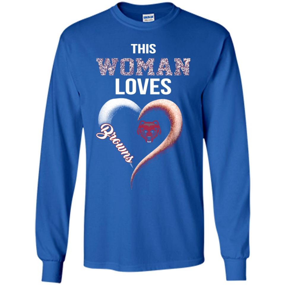 This Woman love Browns NFL football team - Long Sleeve T-Shirt