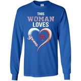 This Woman love Browns NFL football team - Long Sleeve T-Shirt