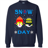 Snow Day Shirt For Houston Rockets Vs Minion Fans pingpong