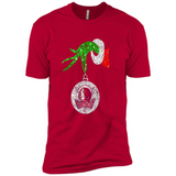 Amazing Dallas Mavericks Glitter Grinch Monogram Ornament Christmas Gift - Premium Short Sleeve T-Shirt