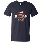 Chicago Blackhawks And Superman Fans - Men's V-Neck