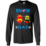 Snow Day Shirt For Detroit Red Wings Vs Minion Fans pingpong