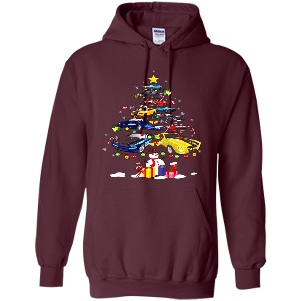 Mustang Tree Christmas Sweatshirt PINGPONG