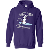 Snowman Snowboarder Tshirt Have Jolly Ollie Christmas