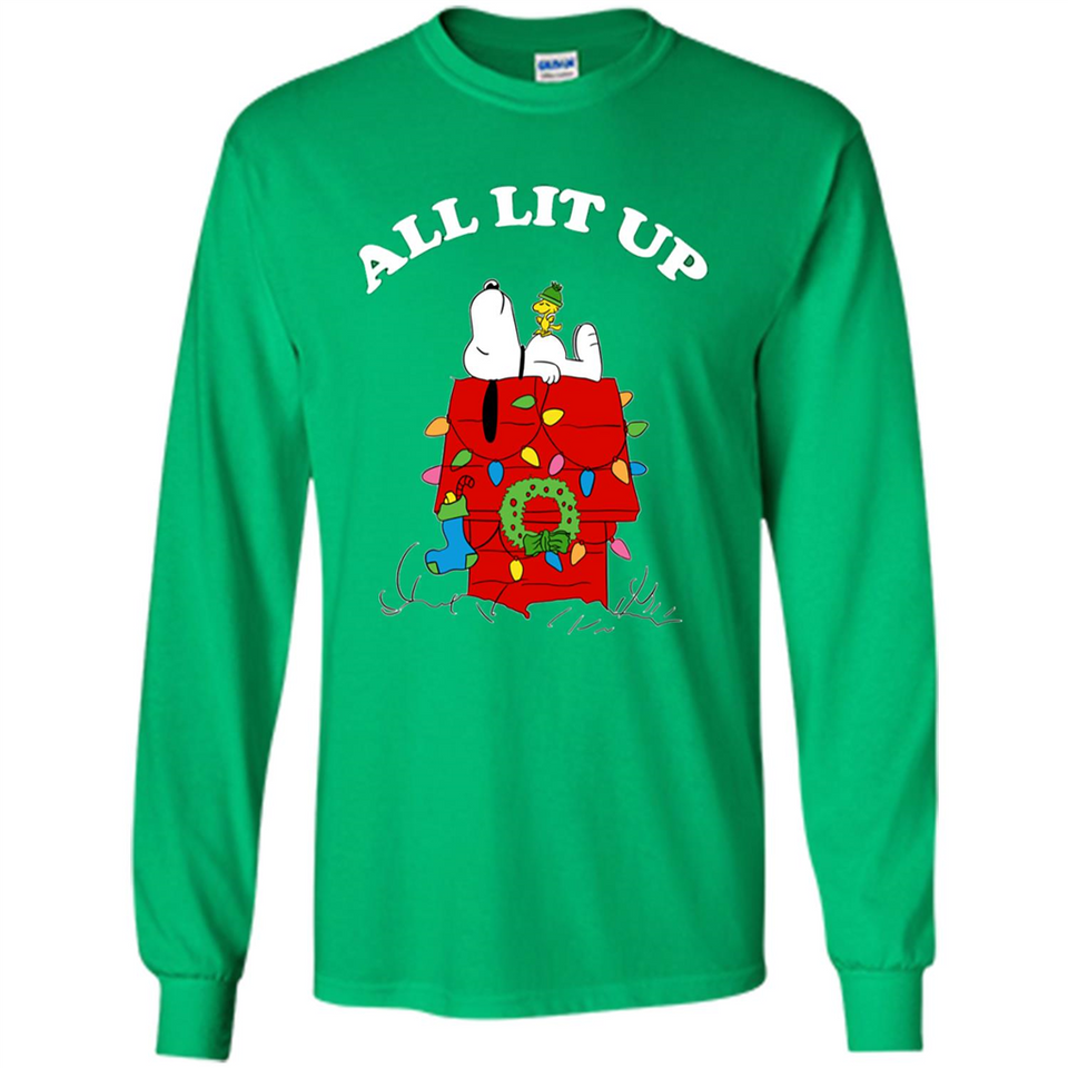Peanuts By Schulz Snoopy Young Men_s Christmas - Long Sleeve T-Shirt