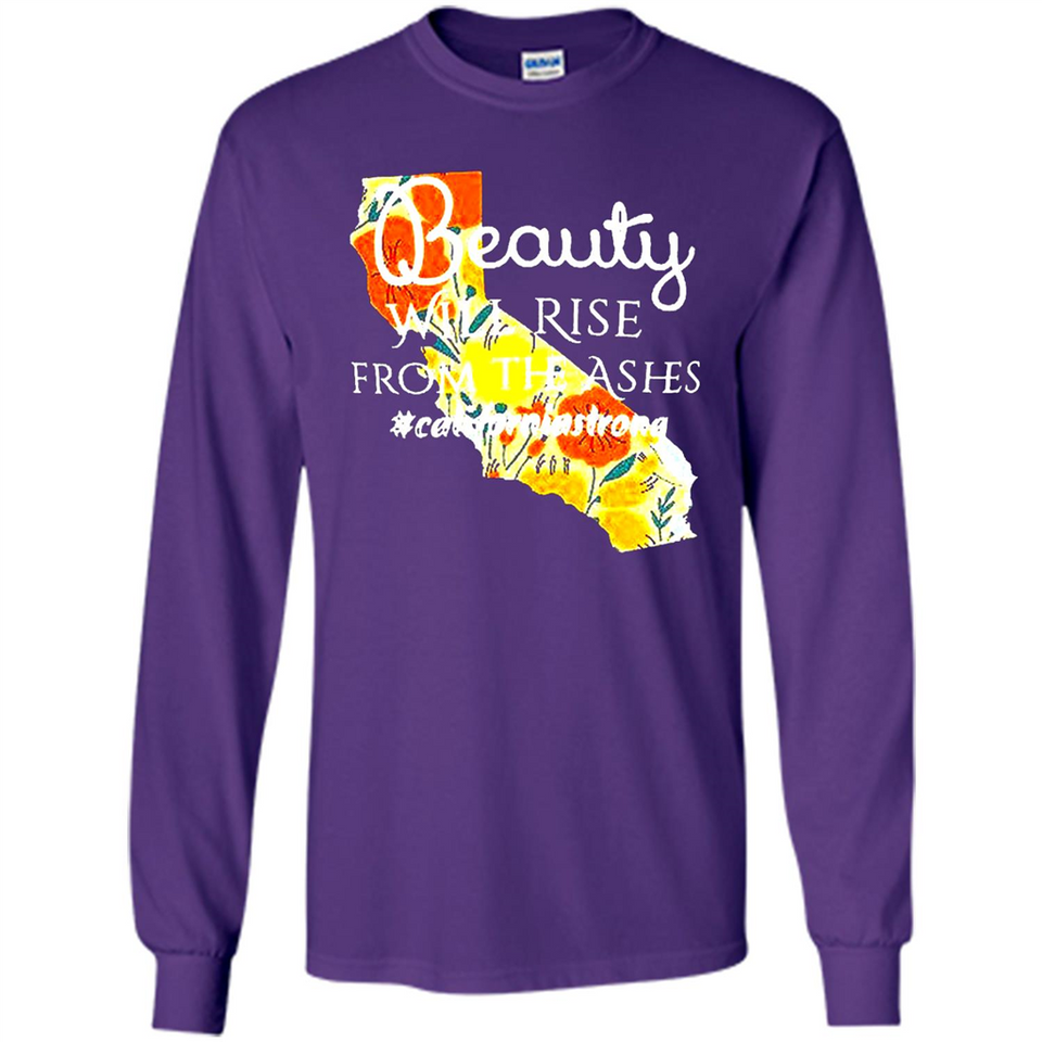 Paradise California Strong Camp Fire Youth T-Shirt PINGPONG - Long Sleeve T-Shirt
