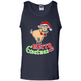 Christmas Merry Goatmas Goat Shirt Santa Hat - Tank Top