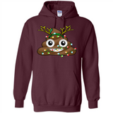 Reindeer Poop Emoji Cute Merry Christmas T-Shirt - Hoodie