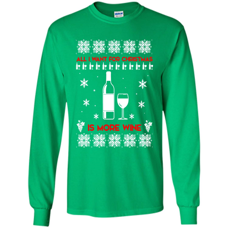 All I Want For Christmas is Wine Ugly sweater PINGPONG