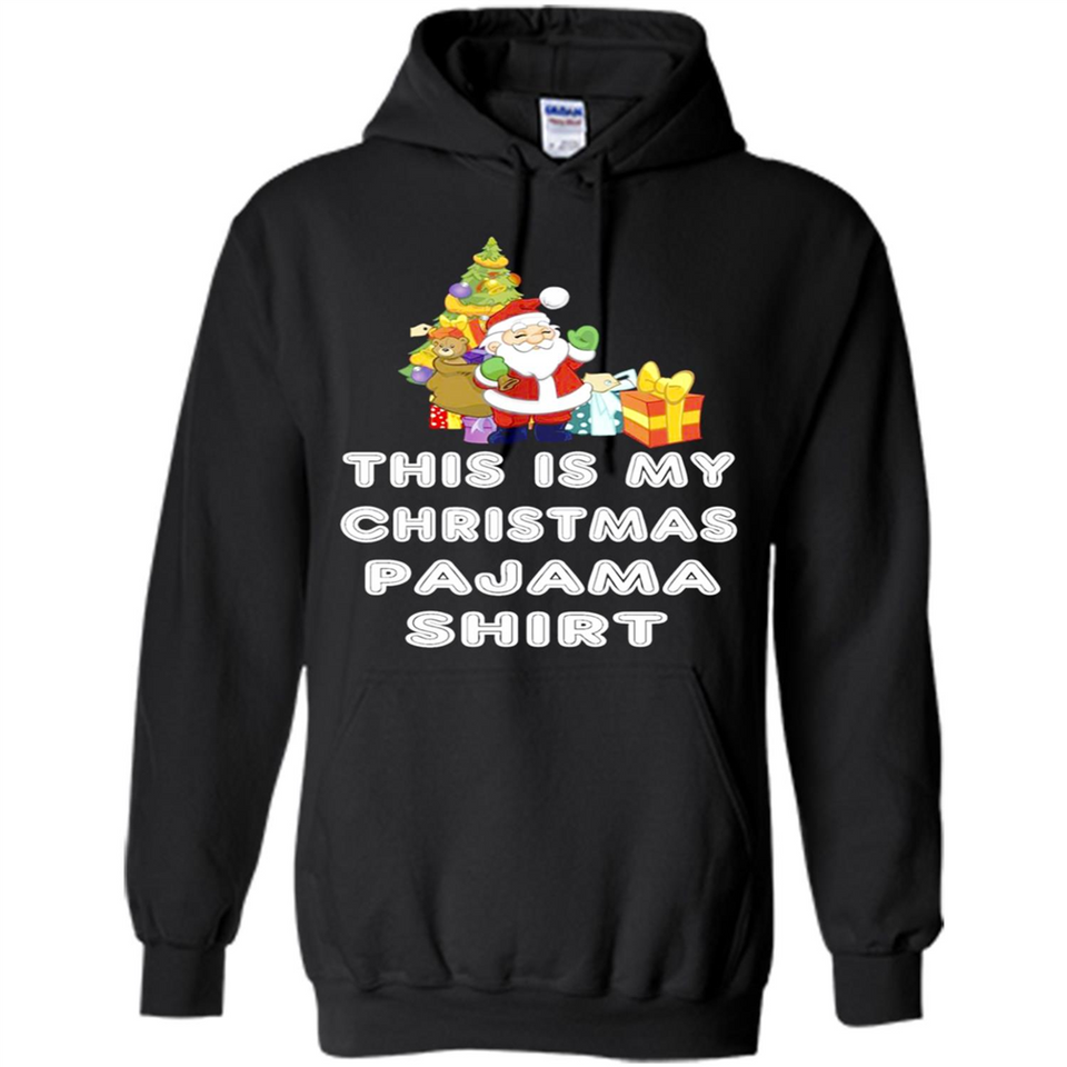 This is My Christmas Pajama Shirt - Santa Bear Tree Gift Tee