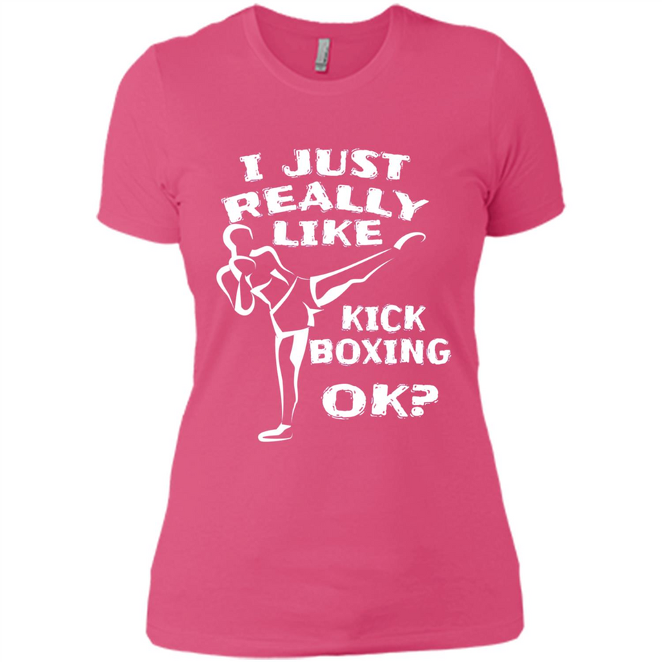 Kick Boxing Shirt Kick Boxer Boxing Workout - Ladies' Boyfriend T-Shirt