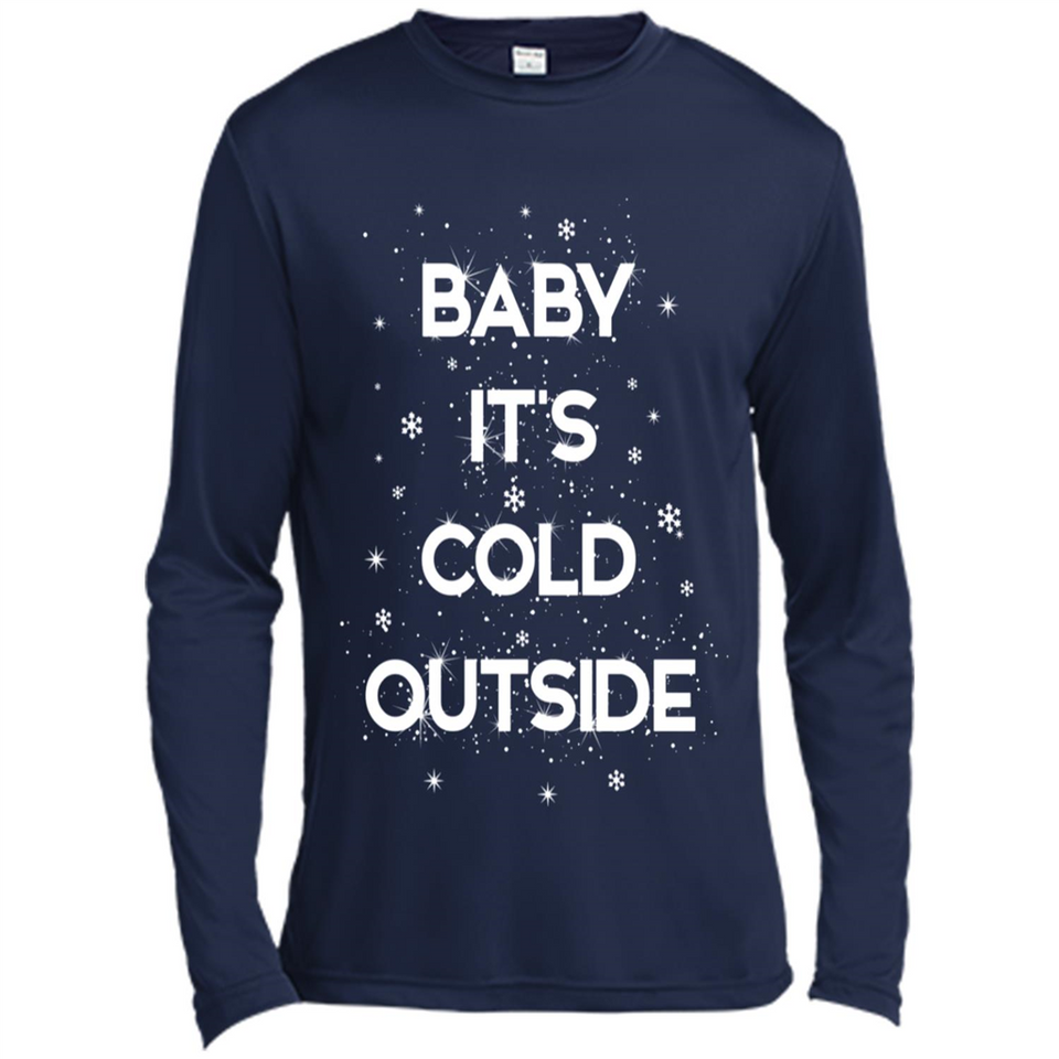Baby It’s Cold Outside Christmas - Canvas Long Sleeve T-Shirt