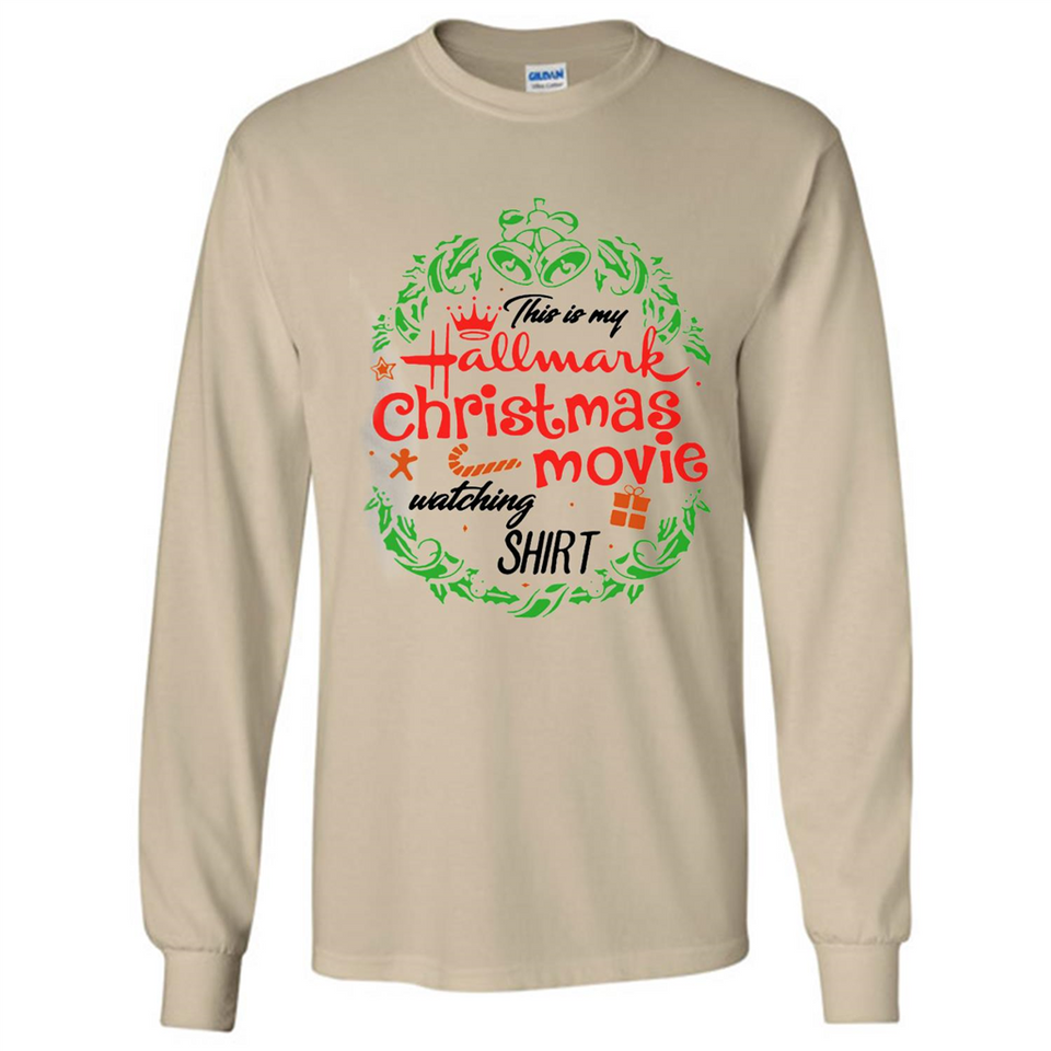 This is My Hallmark-Christmas Movies Watching Sporty T-Shirt - Long Sleeve T-Shirt