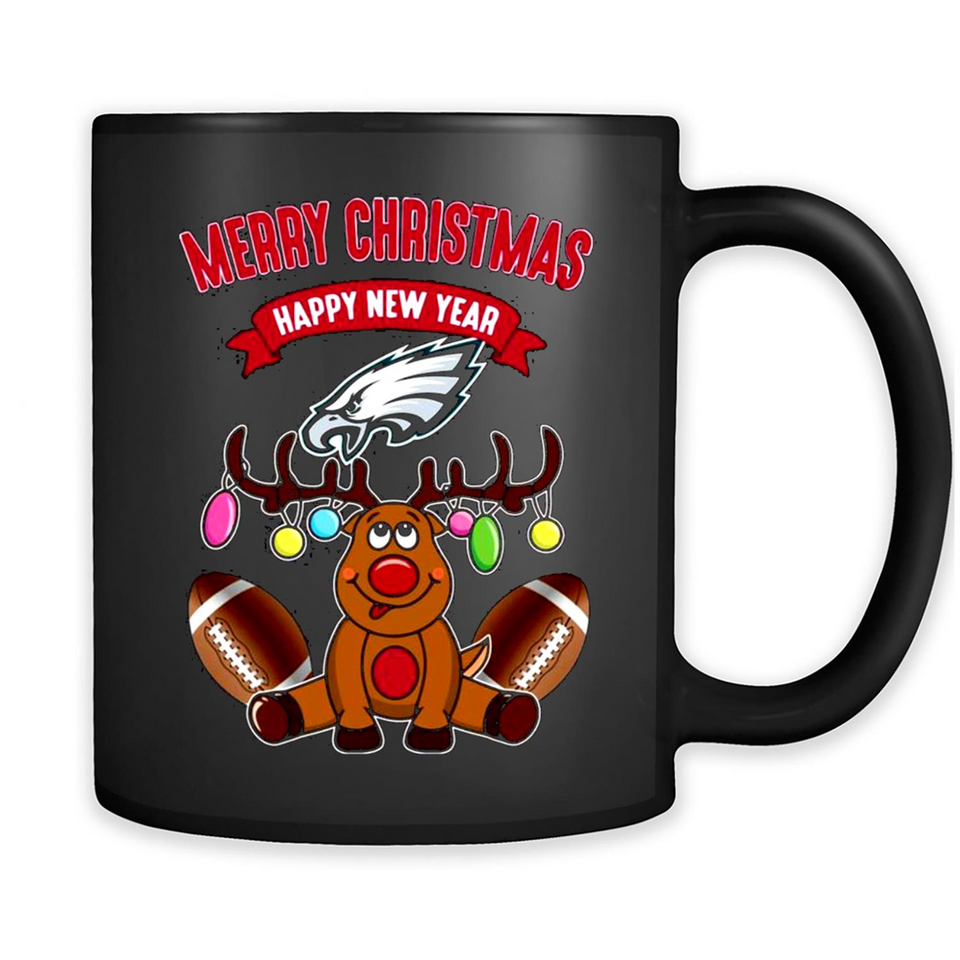 Philadelphia Eagles NFL Reindeer Funny Merry Christmas And Happy New Year