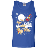 Christmas Santa Golden Retriever Sleigh For Labrador Retriever