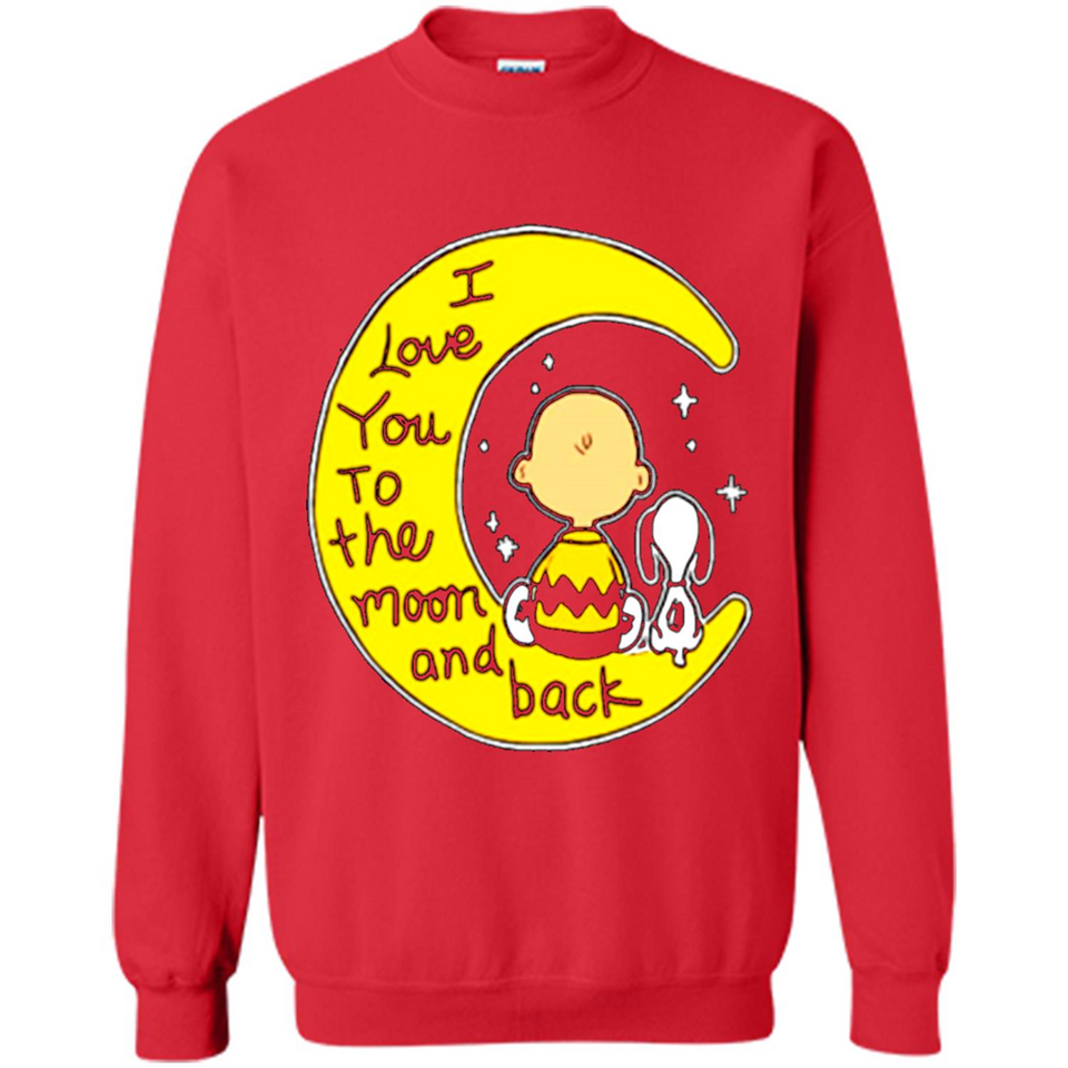 I LOVE YOU TO THE MOON AND BLACK CHARLIE BROWN AND SNOOPY