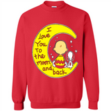 I LOVE YOU TO THE MOON AND BLACK CHARLIE BROWN AND SNOOPY