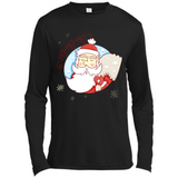 Cute Santa Claus Ho Ho Ho - Canvas Long Sleeve T-Shirt