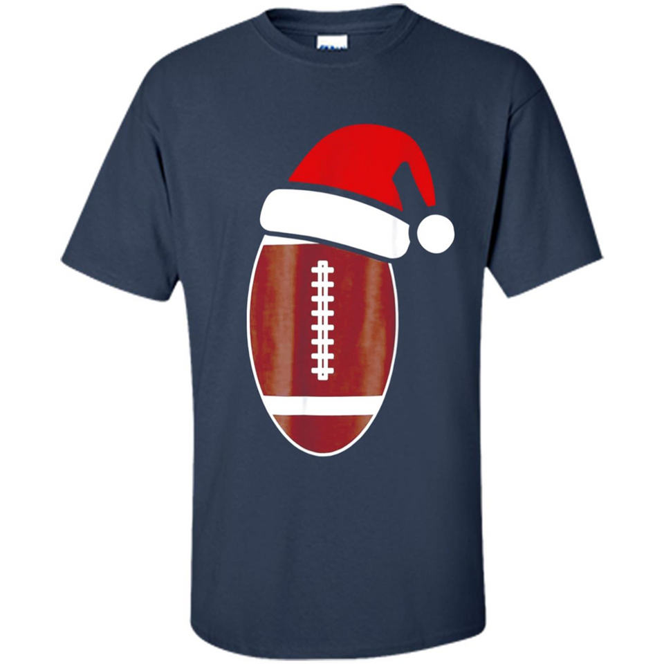 Christmas Football Shirt - Football Santa Hat Christmas