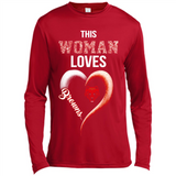 This Woman love Browns NFL football team - Canvas Long Sleeve T-Shirt