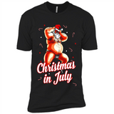Christmas In July - Funny Dancing Santa - Premium Short Sleeve T-Shirt