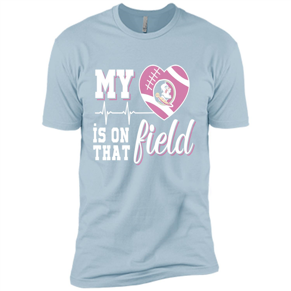 Florida State Seminoles Football My Heart is on that Field - Premium Short Sleeve T-Shirt